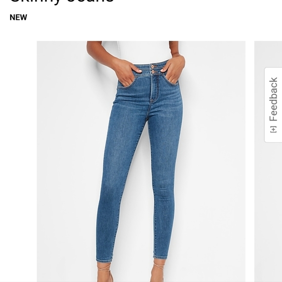 EXPRESS Conscience Edit High Waisted Blue Jeans Size 4 - Picture 8 of 12